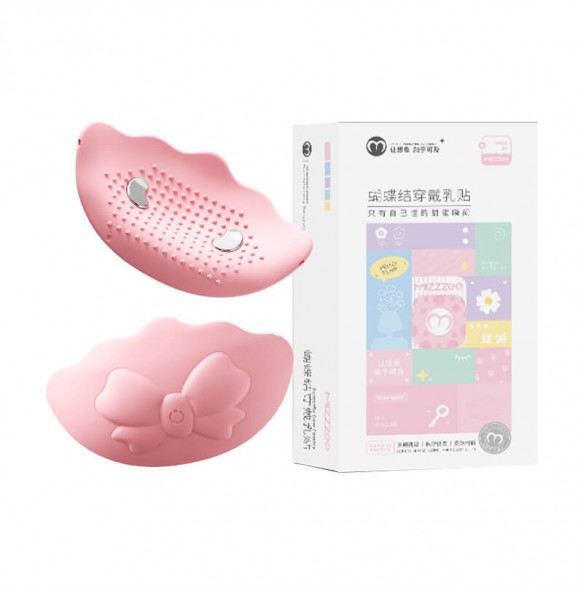MizzZee - Bowknot Electric Shock Vibrating Nipple Pads (Smart APP Model - Chargeable) MizzZee - Bowknot Electric Shock Vibrating Nipple Pads (Smart APP Model - Chargeable)